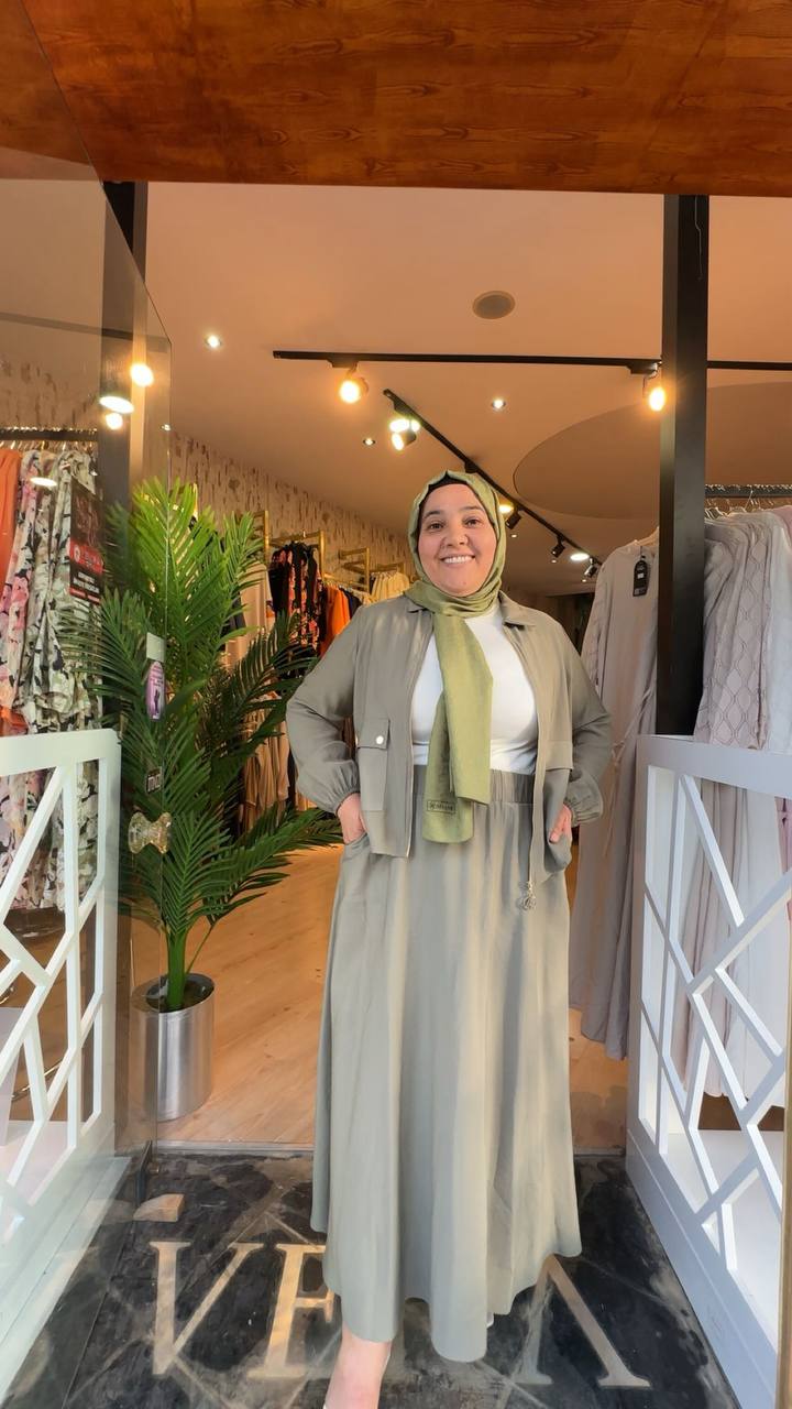 ARMİNE TRENT-ETEKLİ TAKIM-YEŞİL