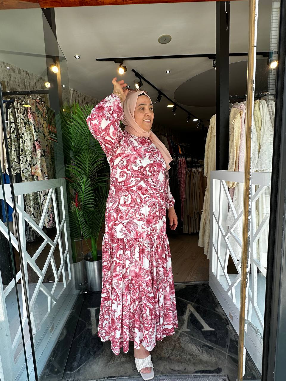 PAN DESENLİ ELBİSE