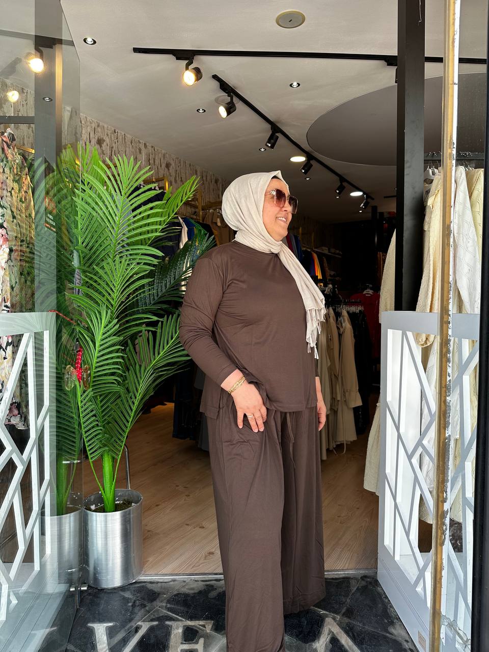 KOD PLS İKİLİ TAKIM-KAHVERENGİ