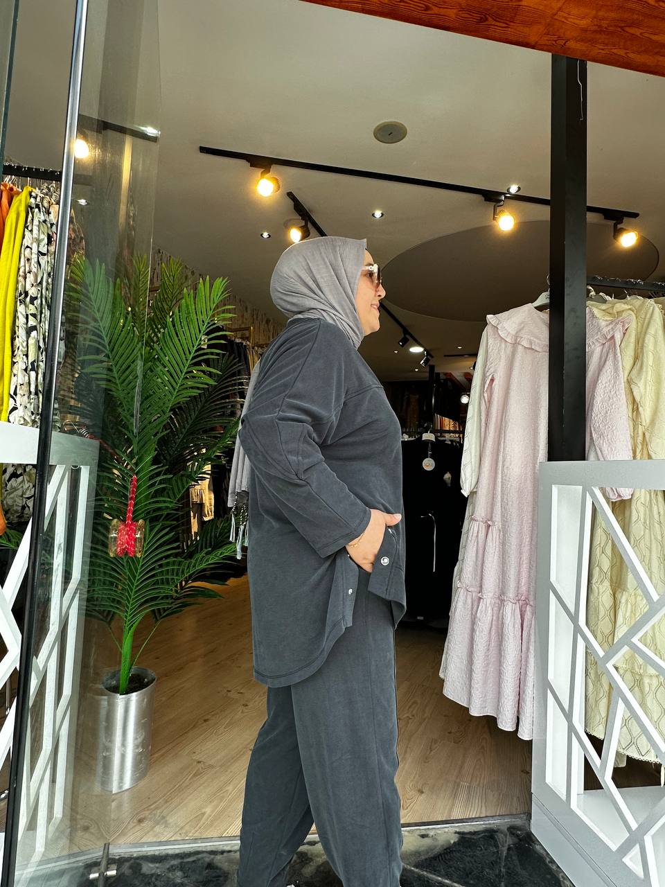 Rahat ikili Takım - Antrasit