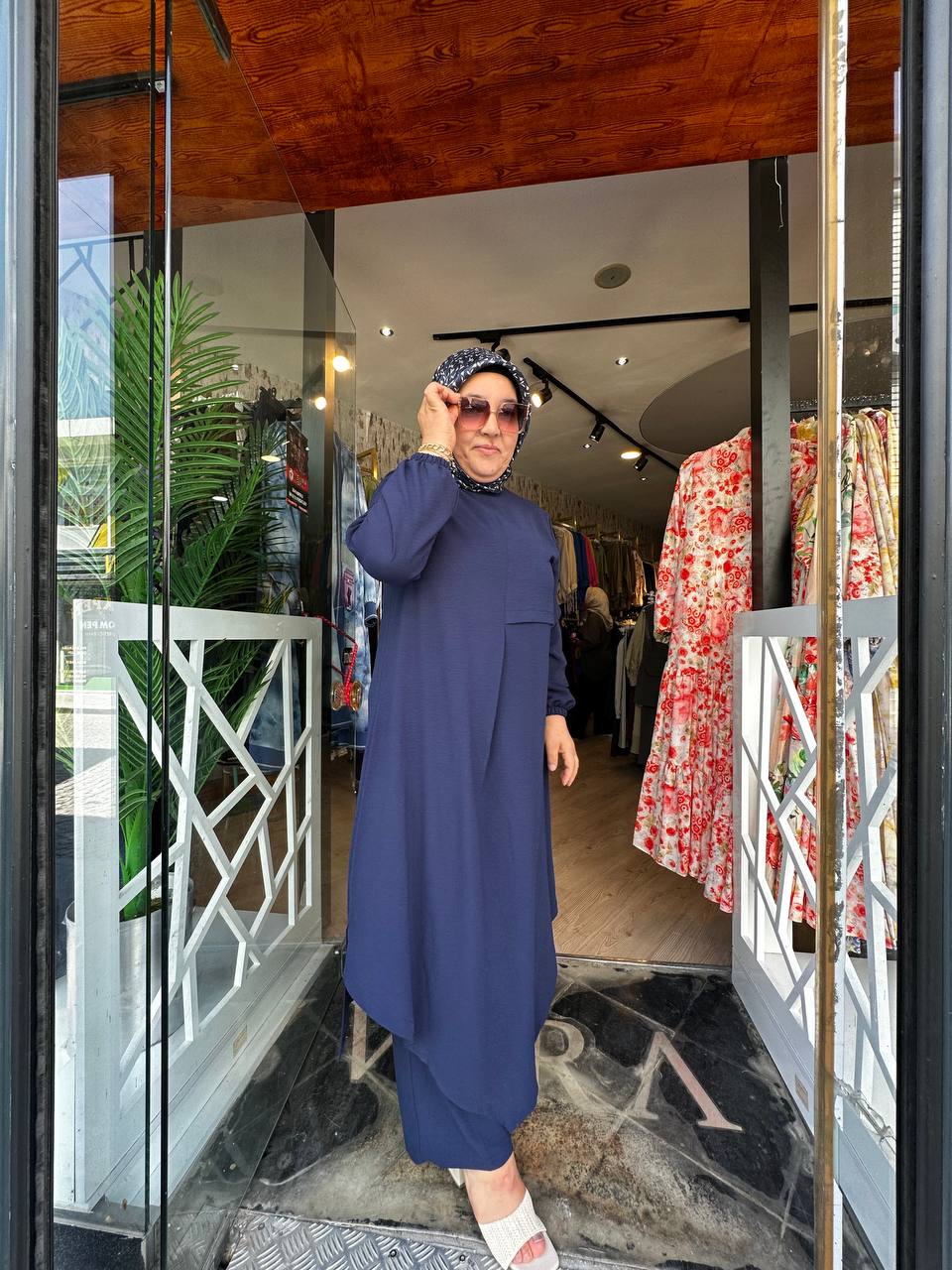 ZARAFET İKİLİ TAKIM-LACİVERT