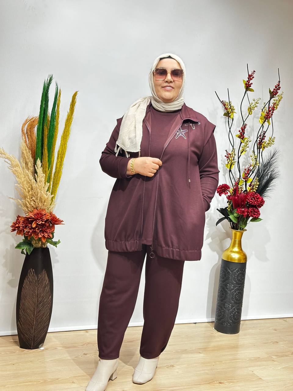 NHŞ OYSHO ÜÇLÜ YELEKLİ TAKIM