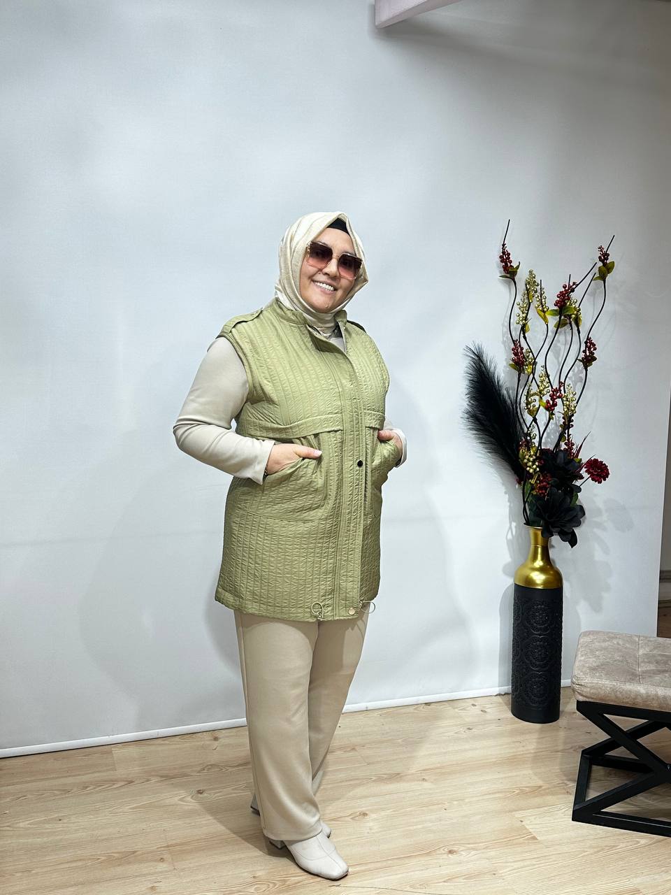 KAPİTONE YELEK- YEŞİL