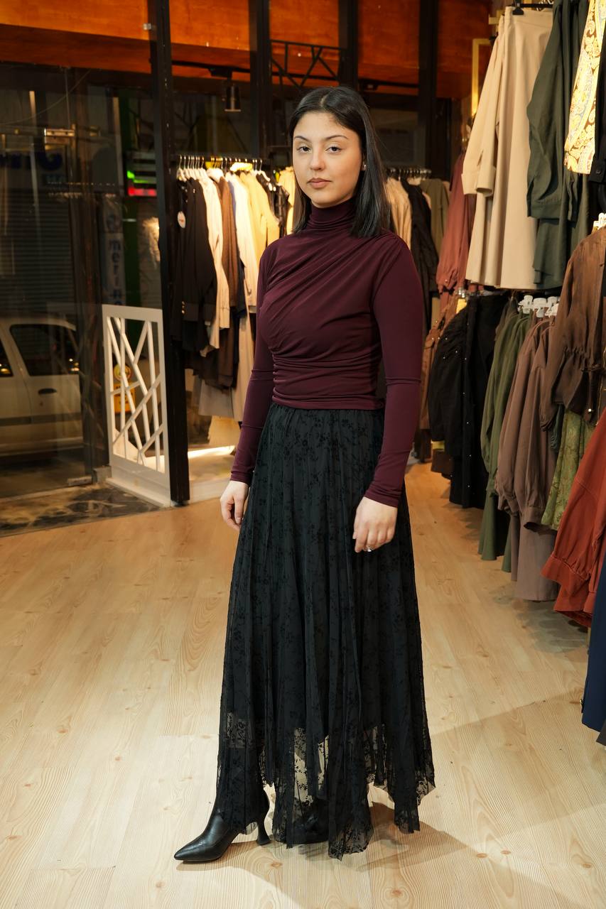 Tasarım Etek - Siyah